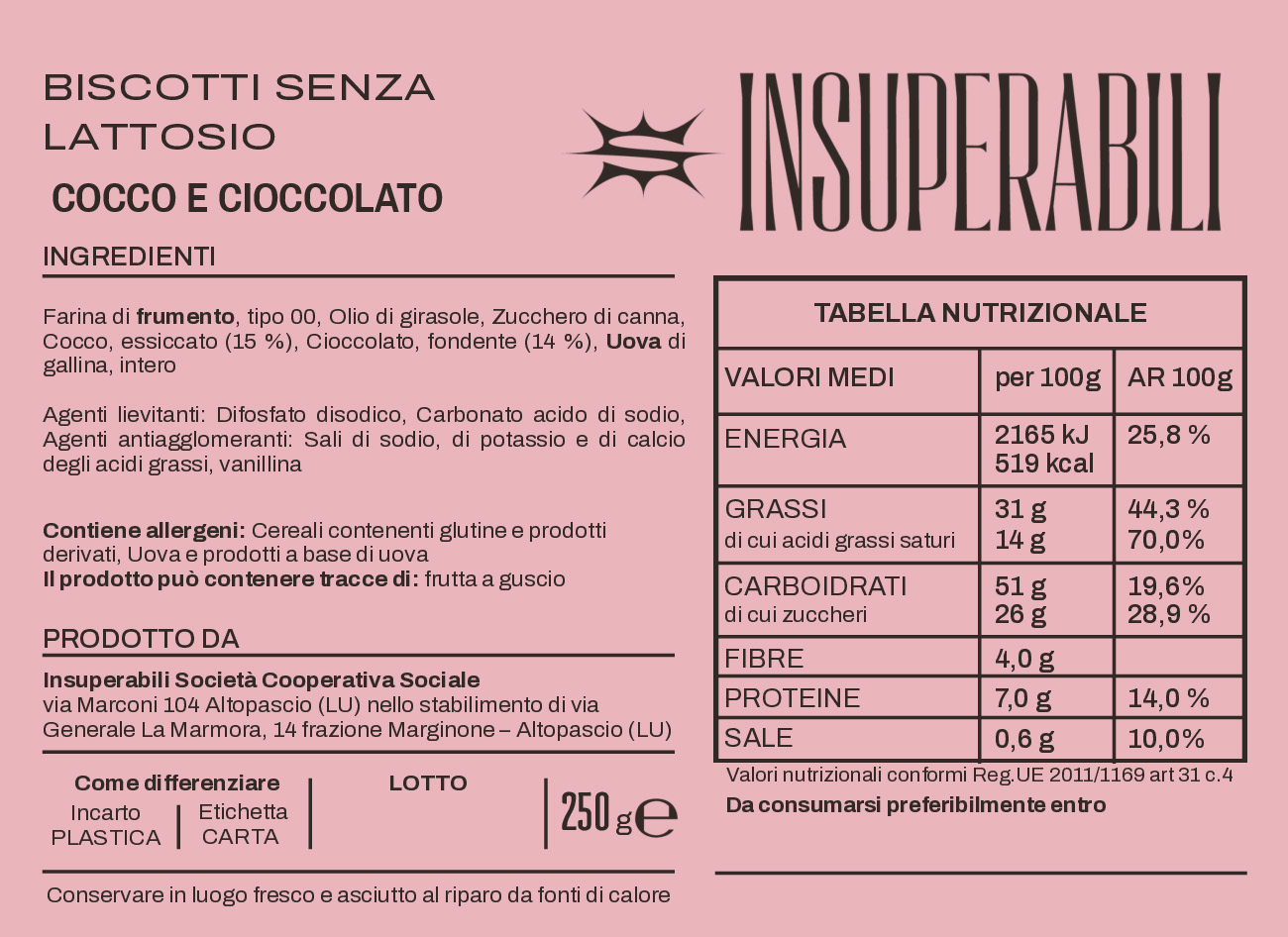 Biscotti cocco e cioccolato senza lattosio - immagine 4