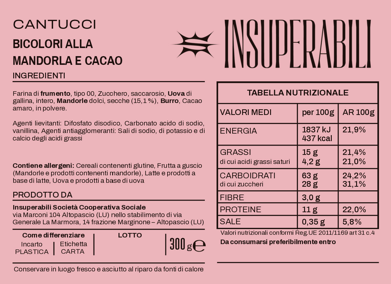 Cantucci bicolori alla mandorla e cacao - immagine 4